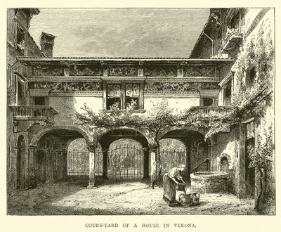 Cortile di una casa a Verona da English School