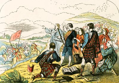 Covenanters attaccati dalle truppe del re da English School