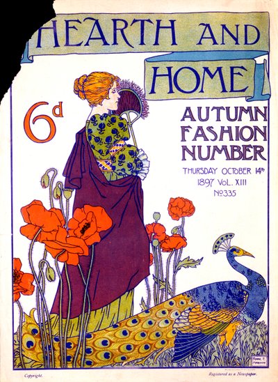 Copertina di Hearth and Home Magazine, 14 ottobre 1897 da English School