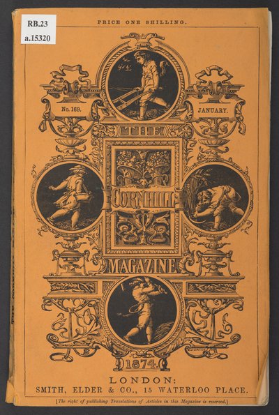 Copertina di The Cornhill Magazine, gennaio 1874 da English School