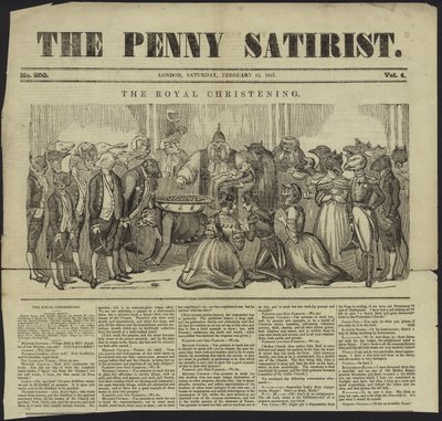 Copertina di The Penny Satirist da English School