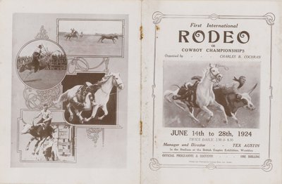 Copertina del programma per il primo rodeo internazionale da English School