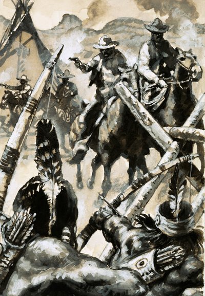 Cowboy e indiani in guerra da English School