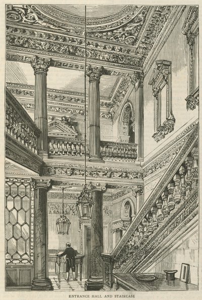 Cowfields, 30 Old Burlington Street: Ingresso e scala da English School