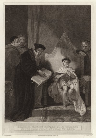 Cranmer esorta Edoardo VI a consentire l