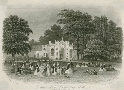 Cremorne Gardens, Londra: esterno della Sala dei Banchetti da English School