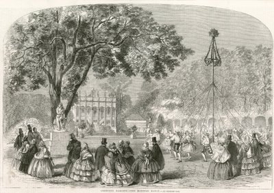 Giardini di Cremorne, Londra, la danza del palo di maggio da English School