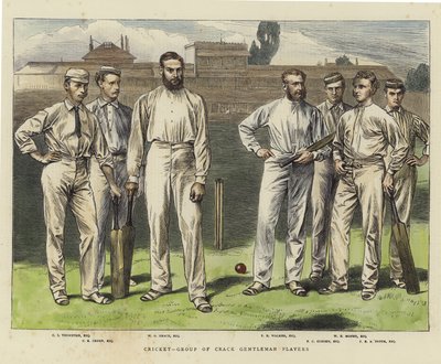 Cricket - Gruppo di giocatori gentiluomini da English School