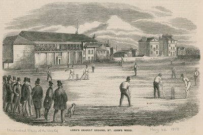 Partita di cricket al Lords Cricket Ground, St Johns Wood da English School