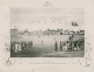 Cricket; Lord Cricket Ground, St Johns Wood; Partita dei Gentlemen e Players da English School