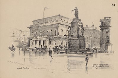 Monumento della Crimea e Athenaeum Club, Pall Mall da English School