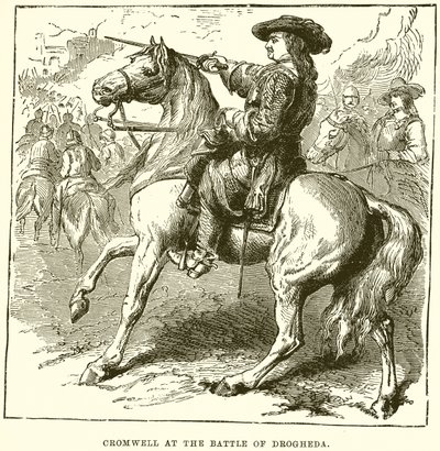 Cromwell alla Battaglia di Drogheda da English School
