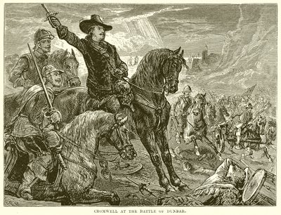 Cromwell alla battaglia di Dunbar da English School