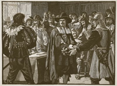 Cromwell scioglie il Lungo Parlamento, illustrazione da Cassells Illustrated History of England da English School