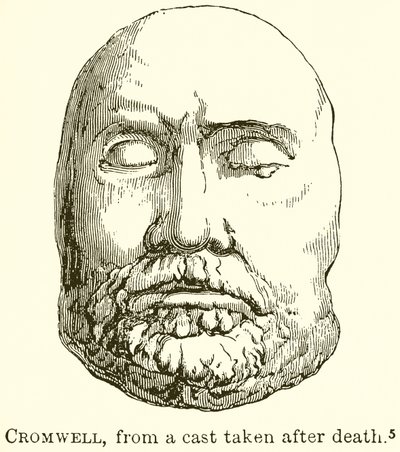 Cromwell, da un calco preso dopo la morte da English School