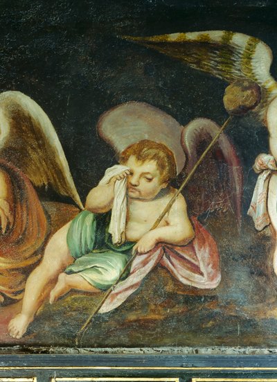 Cherubino piangente (dettaglio) da English School