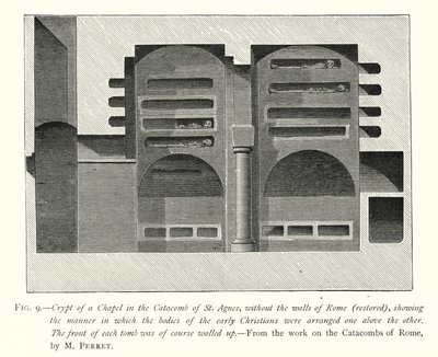 Cripta di una cappella nelle catacombe di Sant