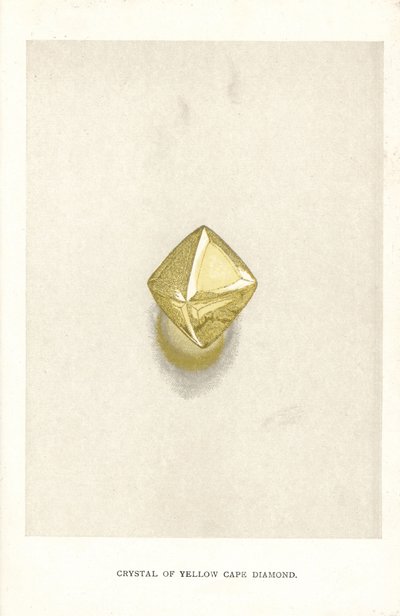 Cristallo di diamante Cape giallo, da 