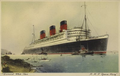 Transatlantico RMS Queen Mary della Cunard White Star Line da English School