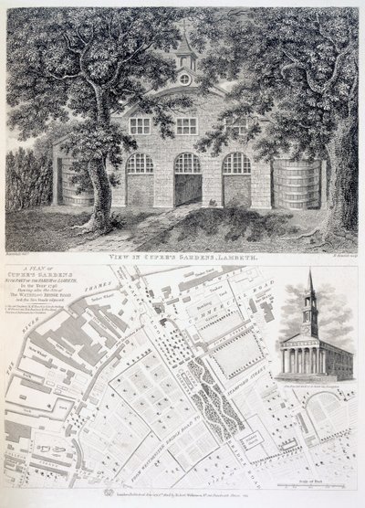Giardini di Cuper, Lambeth, 1746 da English School