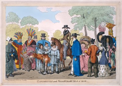 Curiosità e mostruosità del 1822, 1822 da English School
