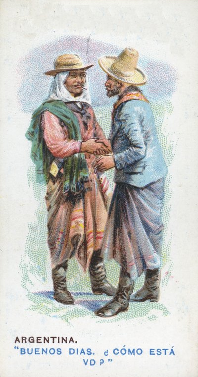 Saluto Consueto in Argentina, 1907 da English School