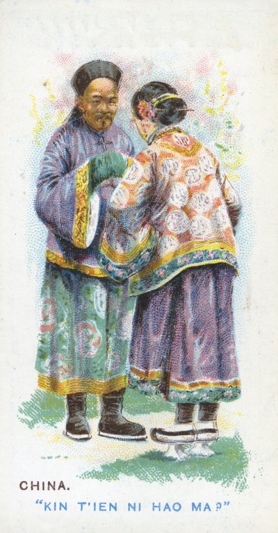 Saluto Consueto in Cina, 1907 da English School