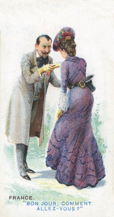 Saluto Consueto in Francia, 1907 da English School