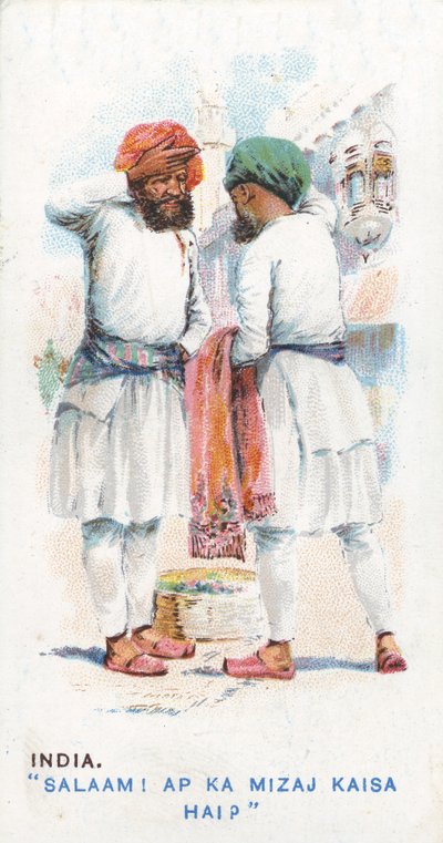 Saluto Consueto in India, 1907 da English School