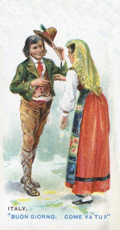 Saluto Consueto in Italia, 1907 da English School