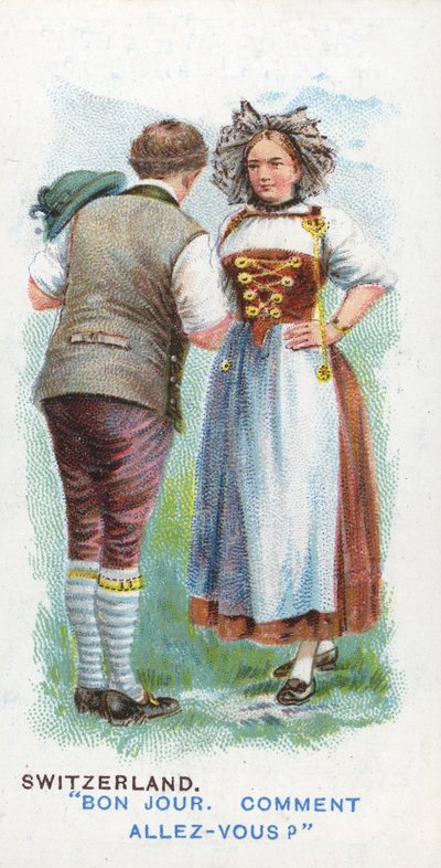 Saluto Consueto in Svizzera, 1907 da English School