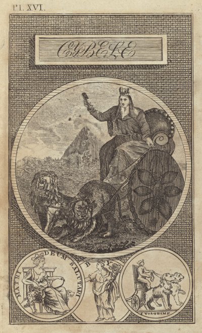 Cibele, dea della Terra anatolica, greca e romana antica da English School