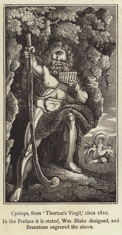 Ciclope da Virgilio di Thornton, c. 1810 (incisione) da English School
