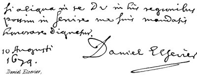 Daniel Elzevier da English School