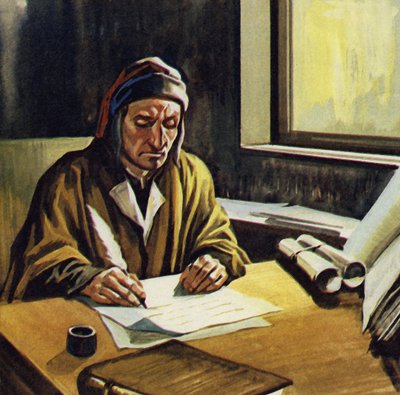 Dante trascorse la maggior parte del suo tempo a scrivere La Divina Commedia da English School