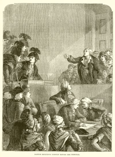 Danton che si difende davanti al Tribunale da English School