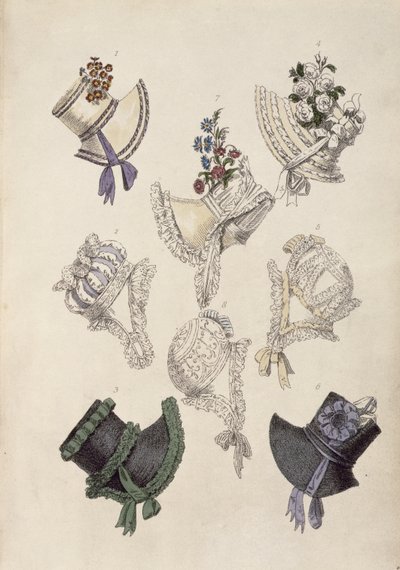 Cappellini da giorno, tavola di moda da Ackermann
