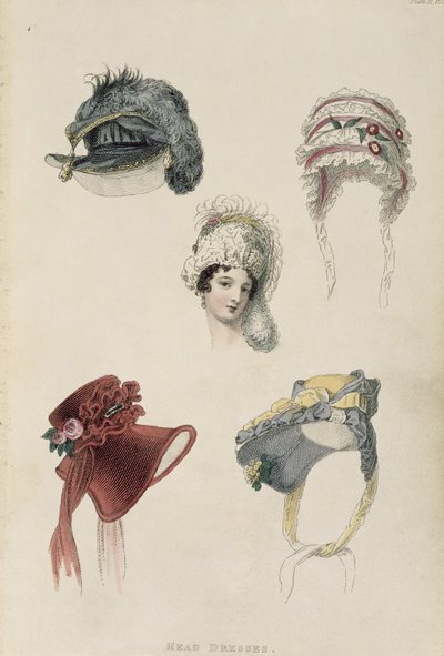 Cappellini da giorno, tavola di moda da Ackermann