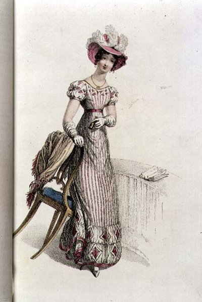 Abito da giorno, tavola di moda da Ackermann