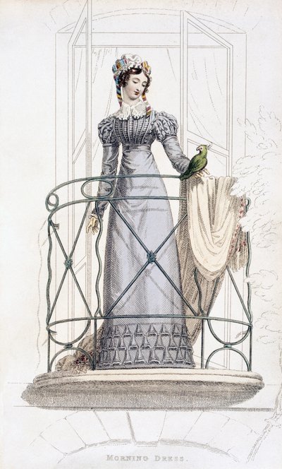 Abito da giorno, tavola di moda da Ackermanns Repository of Arts da English School