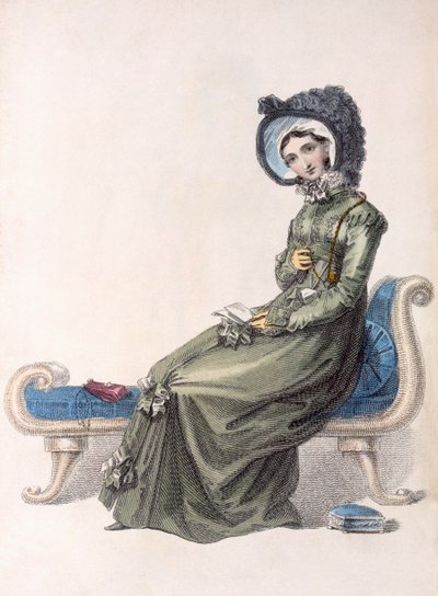 Abito da giorno, tavola di moda da Ackermanns Repository of Arts da English School