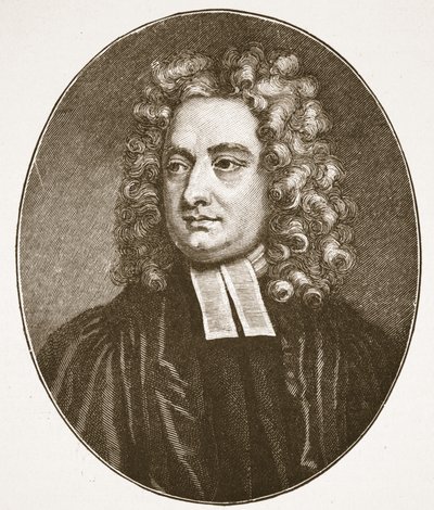 Dean Swift, illustrazione da The Church of England: A History for the People di H.D.M. Spence-Jones da English School