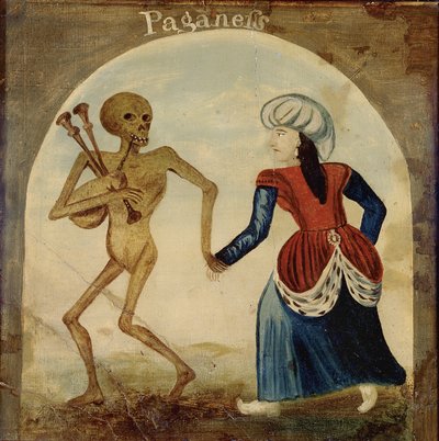 La morte che guida una donna pagana da English School