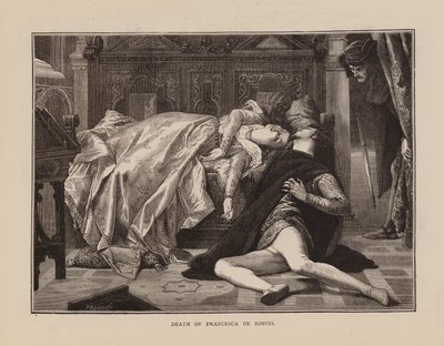 Morte di Francesca De Rimini (incisione) da English School
