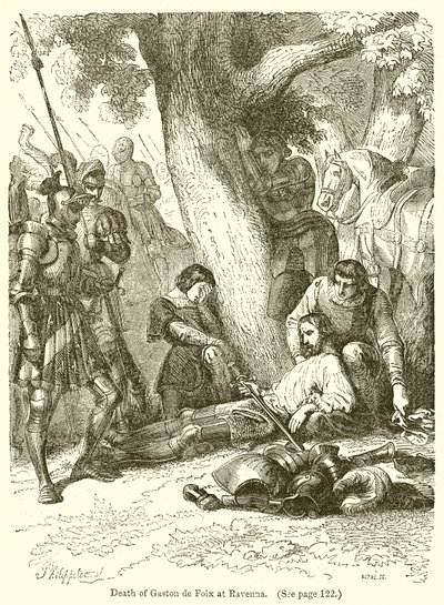 Morte di Gaston de Foix a Ravenna da English School