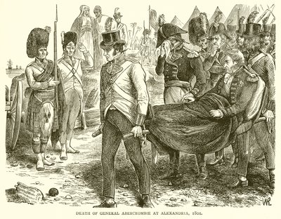 Morte del Generale Abercrombie ad Alessandria, 1801 da English School