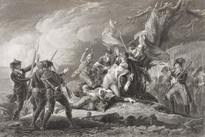 Morte del generale Montgomery alla battaglia di Quebec, 1775, da 