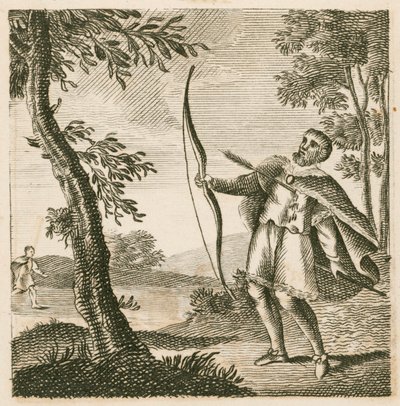 Morte del re Guglielmo II durante una caccia nella New Forest, Hampshire da English School
