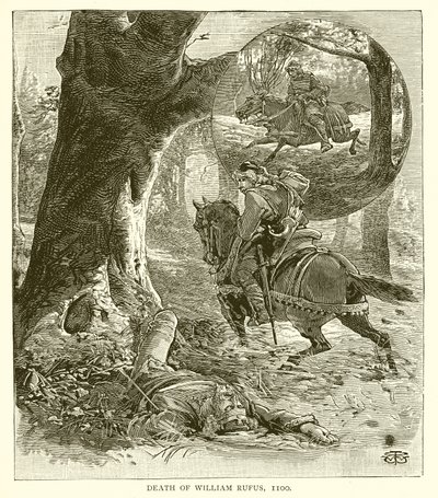 Morte di Guglielmo il Rosso, 1100 da English School