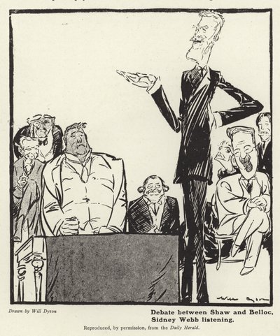 Dibattito tra George Bernard Shaw e Hillaire Belloc da English School